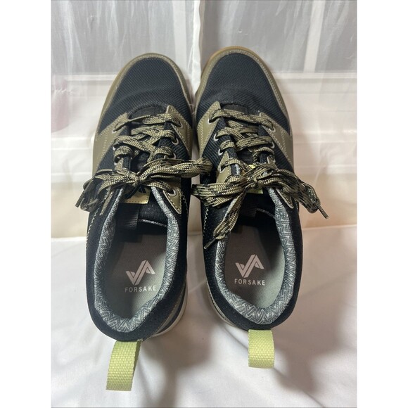 Forsake Banks Low Top Water Resistant Hiking Sneakers | Black & Green | Men's 12 - Picture 6 of 6